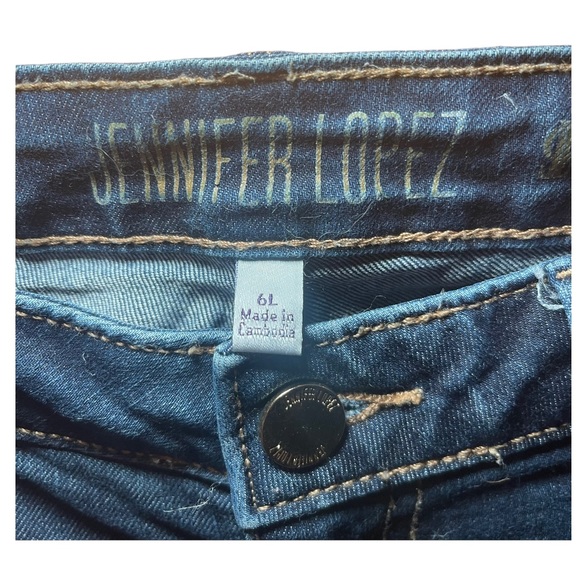 JENNIFER LOPEZ Blue Curvy Skinny Jeans 6L - Picture 5 of 7